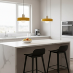 Nordic Glass Pendant Light, Orange Shade, LED Light Source, 10W, 230v