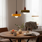 Nordic Glass Pendant Light, Orange Shade, LED Light Source, 10W, 230v