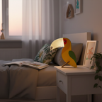 Wooden Animal LED Decorative Light, Acrylic Panel, Battery Powered, 3 Brightness Modes