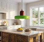 Nordic Glass Pendant Light, Orange Shade, LED Light Source, 10W, 230v